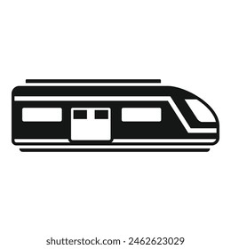 Icono moderno del tren Vector simple. Alta velocidad. Transporte público