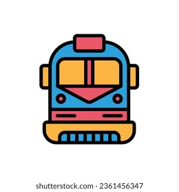 Modern Train Icon Vector Illustration