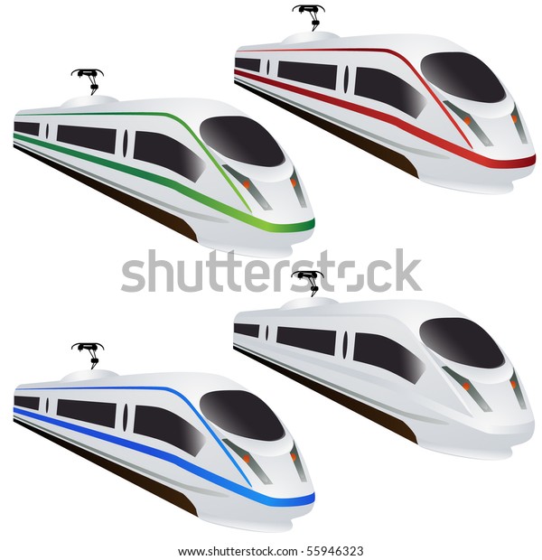 modern train set