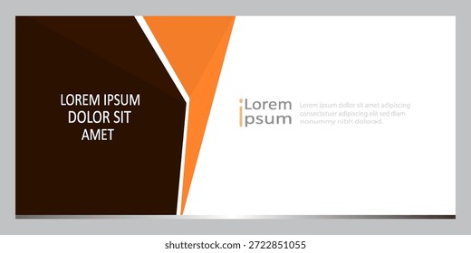 Design de banner tranquilo moderno com um fundo fresco da brisa marinha. 