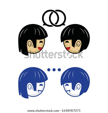Modern translate language service logo icon editable EPS vector file. Icon speech comunication, professional tourism  business, vocabulay educate, dictionary book. Apply to web site, mobile phone apps