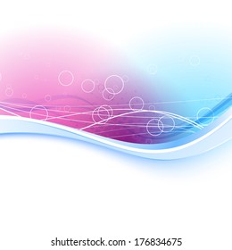 Modern transparent background with blue border. Vector illustration
