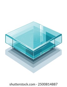 Modern Transparent Glass Coffee Table Design