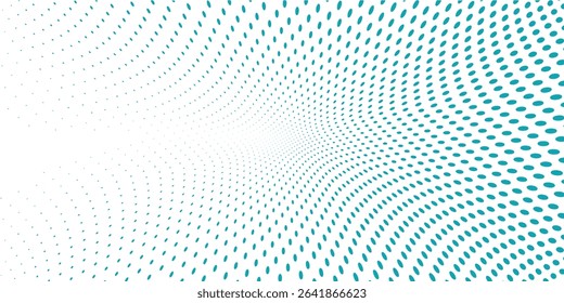 Modern Transparent Vector Gradient Blue Color Halftone Background Staggered Abstract