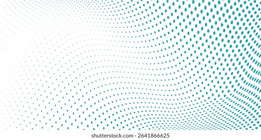 Modern Transparent Vector Gradient Blue Color Halftone Background Staggered Abstract