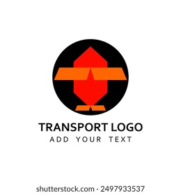 Modern transport logo design brand symbol