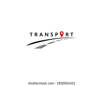 Modern transport vector symbol logo design illustration