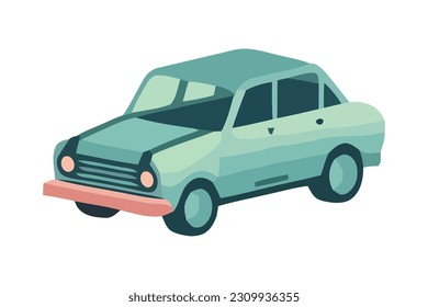 Modern transportation car icon isolated