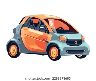 Modern transportation industry car icon isolated