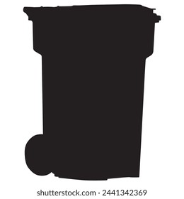 Una moderna lata de recolección de basura