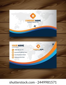 Modern Travel Agency Tarjeta de visita | Diseño de tarjeta de visita | Diseño simple de la tarjeta de visita para la agencia de viajes