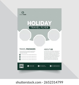 Modern Travel Agency Flyer Design Template