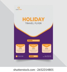 Modern Travel Agency Flyer Design Template