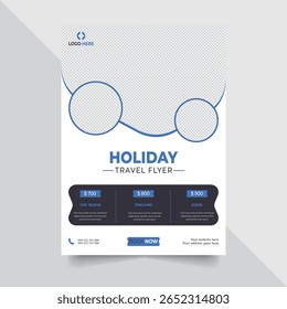 Modern Travel Agency Flyer Design Template