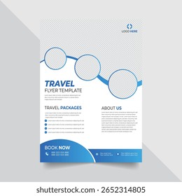 Modern Travel Agency Flyer Design Template