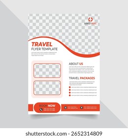 Modern Travel Agency Flyer Design Template