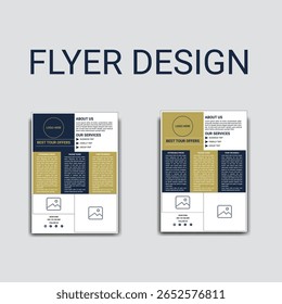 modern travel agency flyer design
