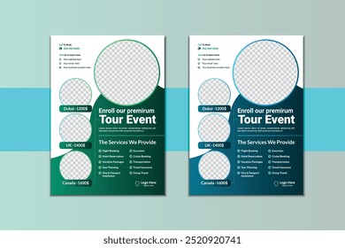 Modern Travel Flyer Design Template