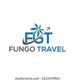 Modern Travel logo featuring a plane, globe, or suitcase icon with clean lines, perfect for travel agencies, tour services, and adventure brands symbolizing exploration, freedom, and discovery.
