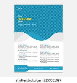 Modern Travel Vector Flyer Template Design , flyer, Tourism Flyer Design