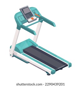 modern treadmill gym equipment icon