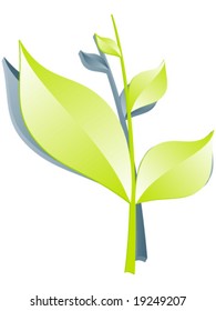 Modern tree branch illustration