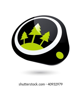 modern tree forest sign