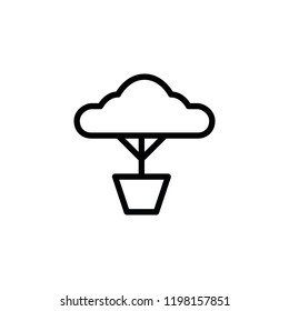 Modern tree icon