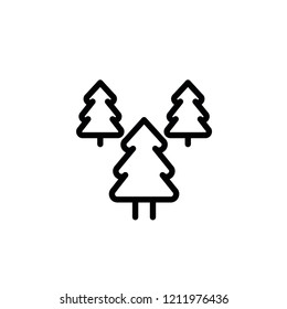 Modern tree icon set