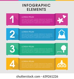 Modern tree infographic template. infographic design with tree icons includes structure. can be used for presentation, diagram, annual report, web design.