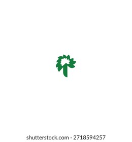 Diseño moderno del logotipo de retoño de árboles para la reforestación y el medio ambiente