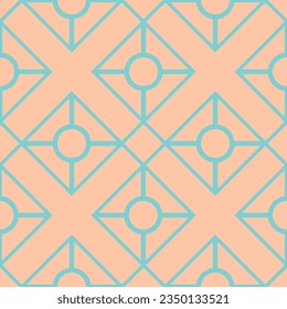 Modern Trellis Geometric Repeatable Seamless Pattern