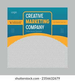 modern and trend professional business social media post design template vector 