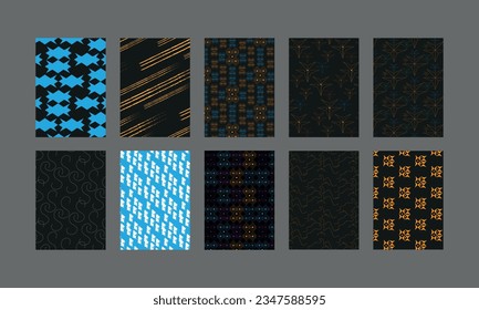 modern and trend seamless pattern design vector graphics