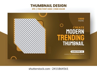  	
Modern and trending video thumbnail template