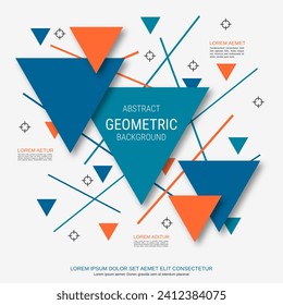 Ilustración moderna de diseño vectorial 3d. Fondo blanco con elementos de estilo geométrico abstracto. Diseño del folleto, portada del folleto, informe anual