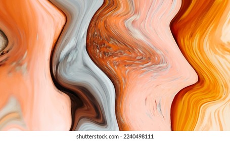 Modern and trendy abstract colorful liquid marble paint background
