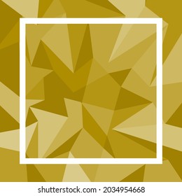 Marco geométrico abstracto moderno y de moda en un estilo polaco bajo. Hermoso mosaico poligonal. Esta ilustración se puede utilizar para su diseño, con espacio para el texto 