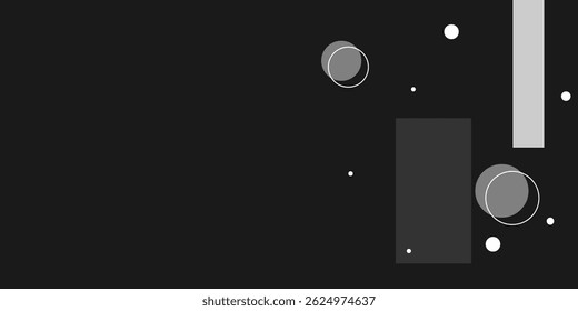 modern and trendy abstract geometric black background, Vector ilustraion