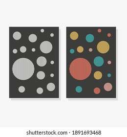 Modern Trendy Banners.Abstract Art Background. Vector Illustration