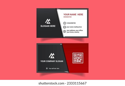 Modern trendy beautiful business card design template