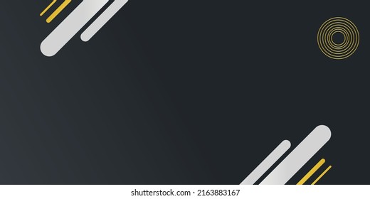 Modern trendy black and gold abstract background, black and gold abstract background for presentation design, Dark and gold abstract background use for poster, template, shapes, illustration,vector