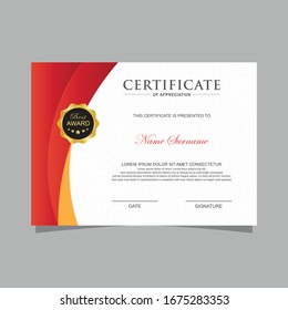 Modern Certificate Vector Stock Vector (Royalty Free) 796565392