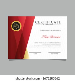 Modern Certificate Vector Stock Vector (royalty Free) 796565392