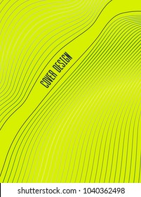 Modern trendy cover design with abstract lines with gradient. Colorful background in liquid style. For presentation, brochure, catalog, poster, book, magazine, banners, etc. Business brand set.