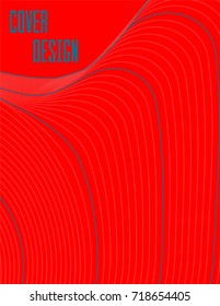 Modern trendy cover design with abstract lines with gradient. Colorful background in liquid style. For presentation, brochure, catalog, poster, book, magazine, banners, etc. Business brand set.