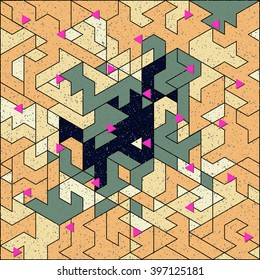 modern trendy design isometric digital pattern, perfect as a background