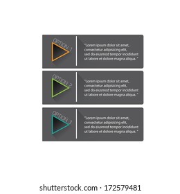 Modern trendy flat UI Design template / can be used for infographics / numbered banners / horizontal cutout lines / graphic or website layout vector