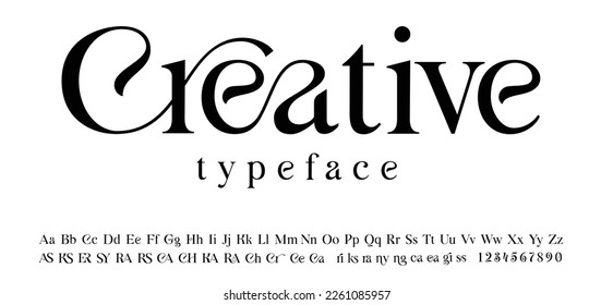 A modern trendy Font with a set of ligatures, this font can be used for logos