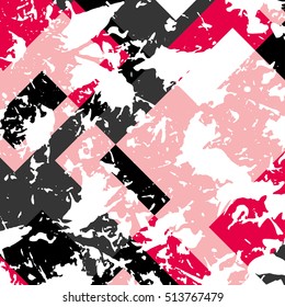 Modern trendy Geometric abstract background fashion art print for design site blog textile. Vector Illustration